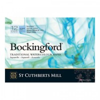 St. Cuthberts Mill Альбом для акварели Bockingford CP 300 г/м2 13 х 35 см склейка с одной стороны 12 л. T47130001013H среднезернистая