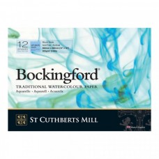 St. Cuthberts Mill Альбом для акварели Bockingford CP 300 г/м2 13 х 35 см склейка с одной стороны 12 л. T47130001013H среднезернистая