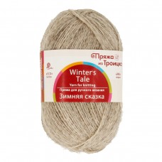 Пряжа из Троицка "Зимняя сказка"   100\% козий пух   10 шт. х  50 г  300 м №530 св.натуральный
