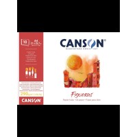 Canson Альбом для масла и акрила Figueras 290 г/м2 A4 21 х 29.7 см склейка с одной стороны в полиэтиленовой пленке 10 л. белый C31085P001