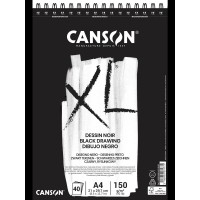 Canson Альбом для графики XL Black Dessin 150 г/м2 A4 21 х 42 см на спирали 40 л. C400039086