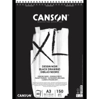 Canson Альбом для графики XL Black Dessin 150 г/м2 A3 29.7 х 42 см на спирали 40 л. C400039087