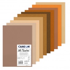 Canson Бумага для пастели Mi-Teintes 160 г/м2 A4 21 х 29.7 см лист 10 л. Оттенки коричневого C31032S053