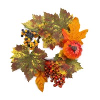 Blumentag WDM-10 Мини-венок осенний с тыквой и ягодами d 9.5 см 3 х 1 шт. 01