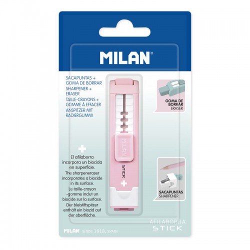 Milan Набор ластик с точилкой для карандашей STICK + серия Edition BYM10141IBGP