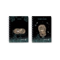 Светоч Записная книжка с твердым переплетом, матовая ламинация (лицензия), на гребне на гребне ЗК225 A6 120 л. 4 шт. клетка Всё туманно 01590