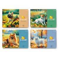 Светоч А236 Альбом для рисования, 100 г/м2 A4 29.5 х 21 см 40 л. 4 шт. склейка с одной стороны 01630 Золотая осень