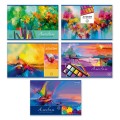 Альбом для рисования 100 г/м2 A4 29.5 х 20.2 см 40 л. на скобе 5 шт. 01716 Фестиваль цвета