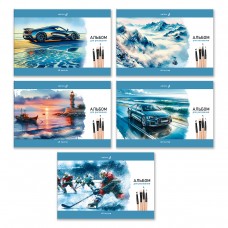 Светоч А259 Альбом для рисования 100 г/м2 A4 29.5 х 20.2 см 48 л. на скобе 5 шт. 01717 Приоткрыв этюдник