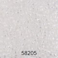 Бисер Чехия круглый 1 10/0 2.3 мм 500 г 58205 (Ф285) прозрачный/перламутр