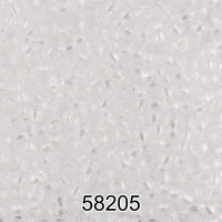 Бисер Чехия круглый 1 10/0 2.3 мм 500 г 58205 (Ф285) прозрачный/перламутр