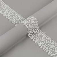 Кружево BLITZ сетка 65 мм БЛКМ (BLKM)-6501-02 в пакете 19.5 м 0.2 Турция молочный/milky