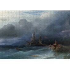ФРЕЯ GTG-PZLD-014 Пазл деревянный Буря. 1857. Айвазовский И.К. 500 элемент.