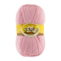 Пряжа ADELIA OLIVIA 60\% акрил, 40\% шерсть 5 шт. х 100 г 250 м №25 св.розовый