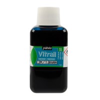 PEBEO Краска для стекла и металла Vitrail лаковая прозрачная 250 мл 053055 сине-голубой