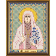 Канва/ткань с рисунком Нова Слобода БИС 5120 Св. Прмц. Елизавета Алапаевская 13 см х 17 см .