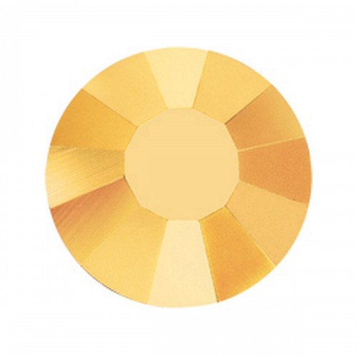 Страз клеевой PRECIOSA 438-11-612 i SS08 Crystal АВ 2.4 мм стекло 144 шт в пакете золото (aurum)