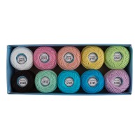 Пряжа Gamma Ирис ассорти 100\% хлопок 10 х 10 г 82 м №20