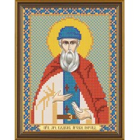 Канва/ткань с рисунком Нова Слобода БИС 5156 Св. Прмч. Вадим Персидский 13 см х 17 см .