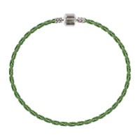 Zlatka Браслет плетеный RBL-02 23 см 5 шт СК/Распродажа №15 св.зеленый металик