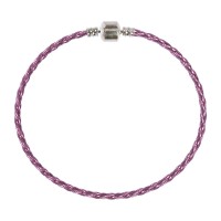 Zlatka Браслет плетеный RBL-02 23 см 5 шт СК/Распродажа №20 розовый металлик