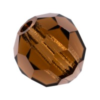 Бусина Чехия PRECIOSA бусины 451-19-602 6 мм 12 шт темно-коричневый/sm.topaz