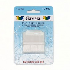 Gamma TC-030 Мел портновский с точилкой белый белый/в блистере