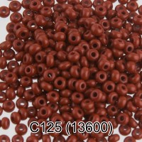 Бисер Чехия GAMMA круглый 3 10/0 2.3 мм 50 г 1-й сорт C125 коричневый ( 13600 )