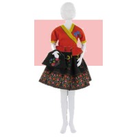 Набор для шитья "DressYourDoll" Одежда для кукол №4 СК/Распродажа S411-0102 Steffi Folk