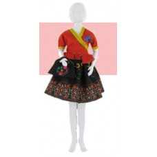 Набор для шитья "DressYourDoll" Одежда для кукол №4 СК/Распродажа S411-0102 Steffi Folk
