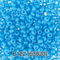 Бисер Чехия GAMMA круглый 2 10/0 2.3 мм 10 х 5 г 1-й сорт B122 голубой ( 63020 )