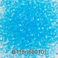 Бисер Чехия GAMMA круглый 2 10/0 2.3 мм 10 х 5 г 1-й сорт B118 голубой ( 60010 )