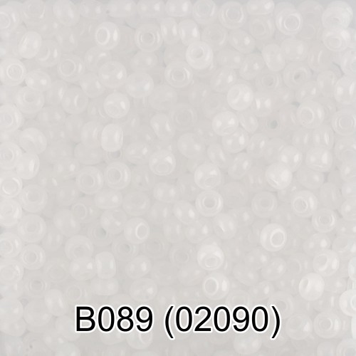 Бисер Чехия GAMMA круглый 2 10/0 2.3 мм 50 г 1-й сорт B089 белый ( 02090 )