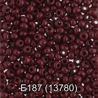Бисер Чехия GAMMA круглый 5 10/0 2.3 мм 10 х 5 г 1-й сорт E187 т.коричневый ( 13780 )