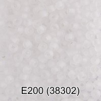 Бисер Чехия GAMMA круглый 5 10/0 2.3 мм 10 х 5 г 1-й сорт E200 прозрачный мат. ( 38302 )