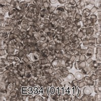 Бисер Чехия GAMMA круглый 5 10/0 2.3 мм 10 х 5 г 1-й сорт E334 т.серый ( 01141 )