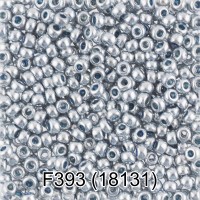Бисер Чехия GAMMA круглый 6 10/0 2.3 мм 50 г 1-й сорт F393 серебряный ( 18131 )