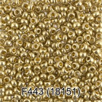 Бисер Чехия GAMMA круглый 6 10/0 2.3 мм 50 г 1-й сорт F443 св.хаки/металлик ( 18151 )