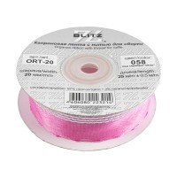 Лента капроновая 20 мм ( 3/4 ) BLITZ ORT-20 25 м №058 сиреневый/серебро