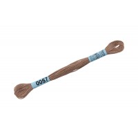 Нитки для вышивания Gamma мулине ( 0001-0206 ) 100\% хлопок 24 x 8 м №0057 серо-бежевый