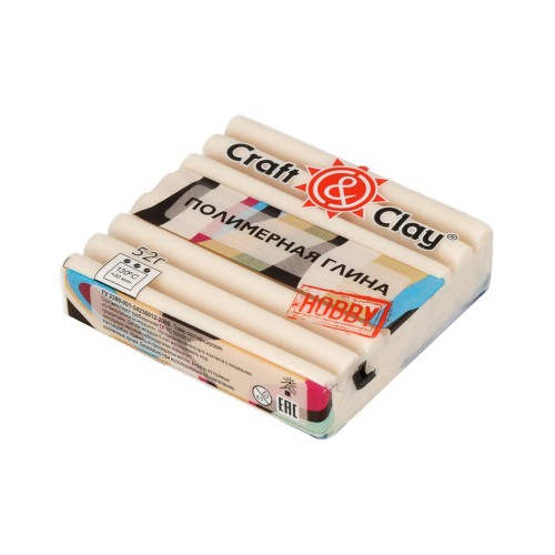 Craft&Clay полимерная глина CCH 52 г 1004 телесный светлый