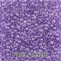 Бисер Чехия GAMMA круглый 6 10/0 2.3 мм 10 х 5 г 1-й сорт F483 сиреневый ( 18928 )