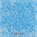 Бисер Чехия круглый 1 10/0 2.3 мм 500 г 38134 (Ф049) голубой
