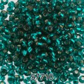 Бисер Чехия круглый 5 10/0 2.3 мм 500 г 57710 (Ф073) изумрудный