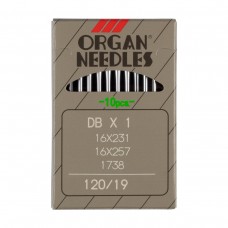 Иглы для пром. шв. машин ORGAN DB*1738 / DB*1 10 шт. №120