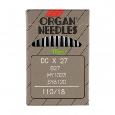 Иглы для пром. шв. машин "ORGAN" DC*27 10 шт. №110