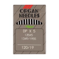 Иглы для пром. шв. машин ORGAN DP*134 / DP*5 10 шт. №120