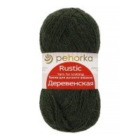 Пряжа Пехорская ПТ "Деревенская" 100\% шерсть 10 шт. х 100 г 250 м №381 лавр