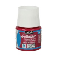 PEBEO Краска для темных и светлых тканей мерцающая Setacolor 45 мл 295-064 восточный красный