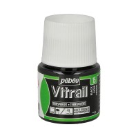 "PEBEO" Краска для стекла и металла Vitrail лаковая прозрачная 45 мл 050-015 черный